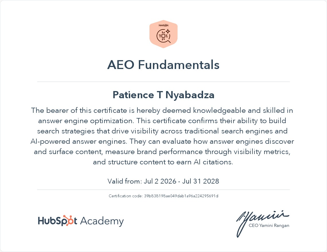 AEO Fundamentals Certificate